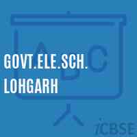 Govt.Ele.Sch. Lohgarh Primary School Logo