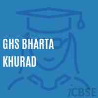 Ghs Bharta Khurad Secondary School Logo