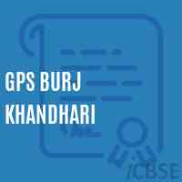 Gps Burj Khandhari Primary School Logo
