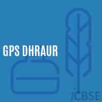 Gps Dhraur Primary School Logo