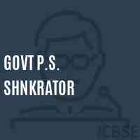 Govt P.S. Shnkrator Primary School Logo