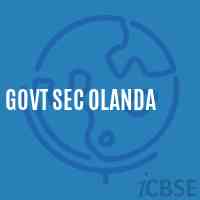 Govt Sec Olanda Secondary School Logo