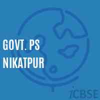 Govt. Ps Nikatpur Primary School Logo