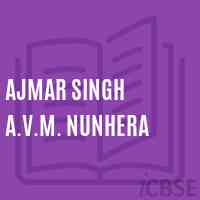 Ajmar Singh A.V.M. Nunhera Middle School Logo