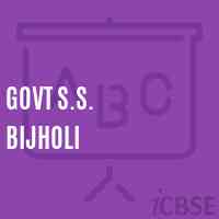 Govt S.S. Bijholi Secondary School Logo