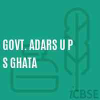Govt. Adars U P S Ghata Middle School Logo