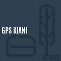 Gps Kiani Primary School Logo