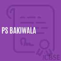 Ps Bakiwala Primary School Logo
