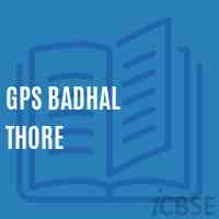 Gps Badhal Thore Primary School Logo