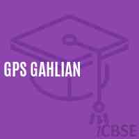 Gps Gahlian Primary School Logo