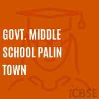 Govt. Middle School Palin Town Logo