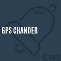 Gps Chander School Logo