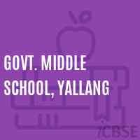 Govt. Middle School, Yallang Logo