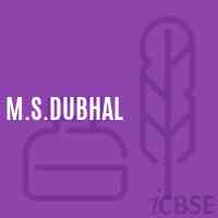 M.S.Dubhal Middle School Logo