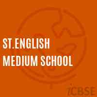 St.English Medium School Logo