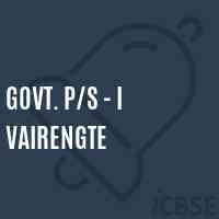 Govt. P/s - I Vairengte Primary School Logo