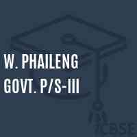 W. Phaileng Govt. P/s-Iii Primary School Logo