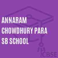 Annaram Chowdhury Para Sb School Logo