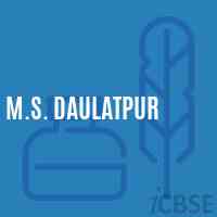 M.S. Daulatpur Middle School Logo