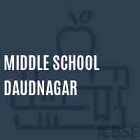 Middle School Daudnagar Logo
