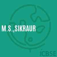 M.S.,Sikraur Middle School Logo