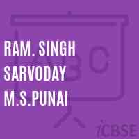 Ram. Singh Sarvoday M.S.Punai Middle School Logo