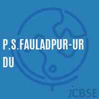 P.S.Fauladpur-Urdu Primary School Logo