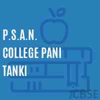 P.S.A.N. College Pani Tanki Primary School Logo