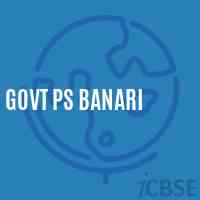 Govt Ps Banari Primary School Logo