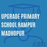 Upgrade Primary School Rampur Madhopur Logo