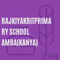 Rajkiyakritprimary School Amba(Kanya) Logo
