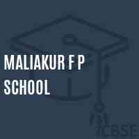 Maliakur F P School Logo