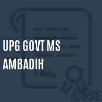 Upg Govt Ms Ambadih Middle School Logo