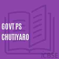 Govt Ps Chutiyaro Primary School Logo
