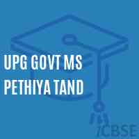 Upg Govt Ms Pethiya Tand Middle School Logo