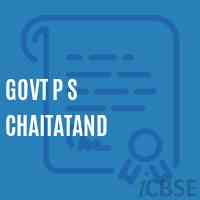 Govt P S Chaitatand Primary School Logo