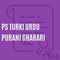 Ps Turki Urdu Purani Gharari Primary School Logo