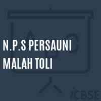 N.P.S Persauni Malah Toli Primary School Logo