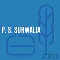P. S. Surwalia Primary School Logo