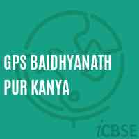 Gps Baidhyanath Pur Kanya Primary School Logo