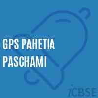 Gps Pahetia Paschami Primary School Logo