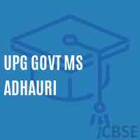 Upg Govt Ms Adhauri Middle School Logo