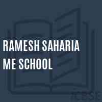 Ramesh Saharia Me School Logo