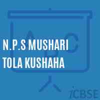 N.P.S Mushari Tola Kushaha Primary School Logo