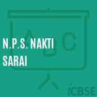 N.P.S. Nakti Sarai Primary School Logo