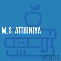 M.S. Atthiniya Middle School Logo