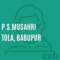 P.S.Musahri Tola, Babupur Primary School Logo