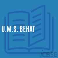 U.M.S. Behat Middle School Logo