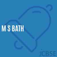 M S Bath Middle School Logo