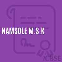 Namsole M.S.K School Logo